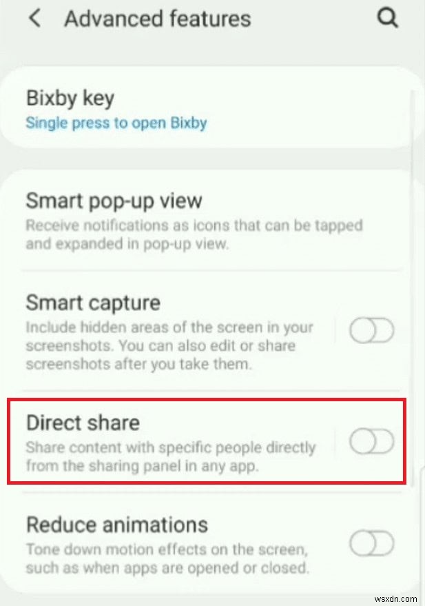 Tắt chia sẻ trực tiếp trên Android:Hướng dẫn từng bước