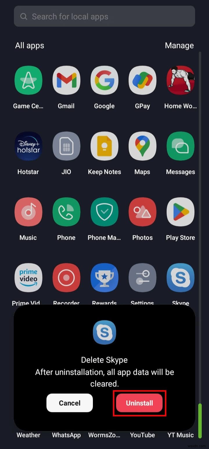 Hướng dẫn từng bước để gỡ cài đặt Skype trên thiết bị Android 