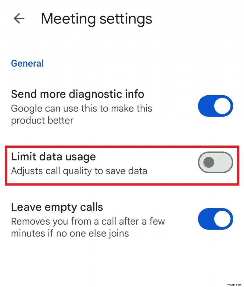 Giải quyết nhanh chóng việc ngắt kết nối Google Meet trên Android 