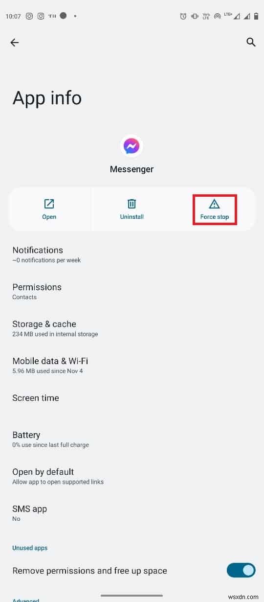 Cách khắc phục sự cố ảnh hồ sơ Messenger trên Android 