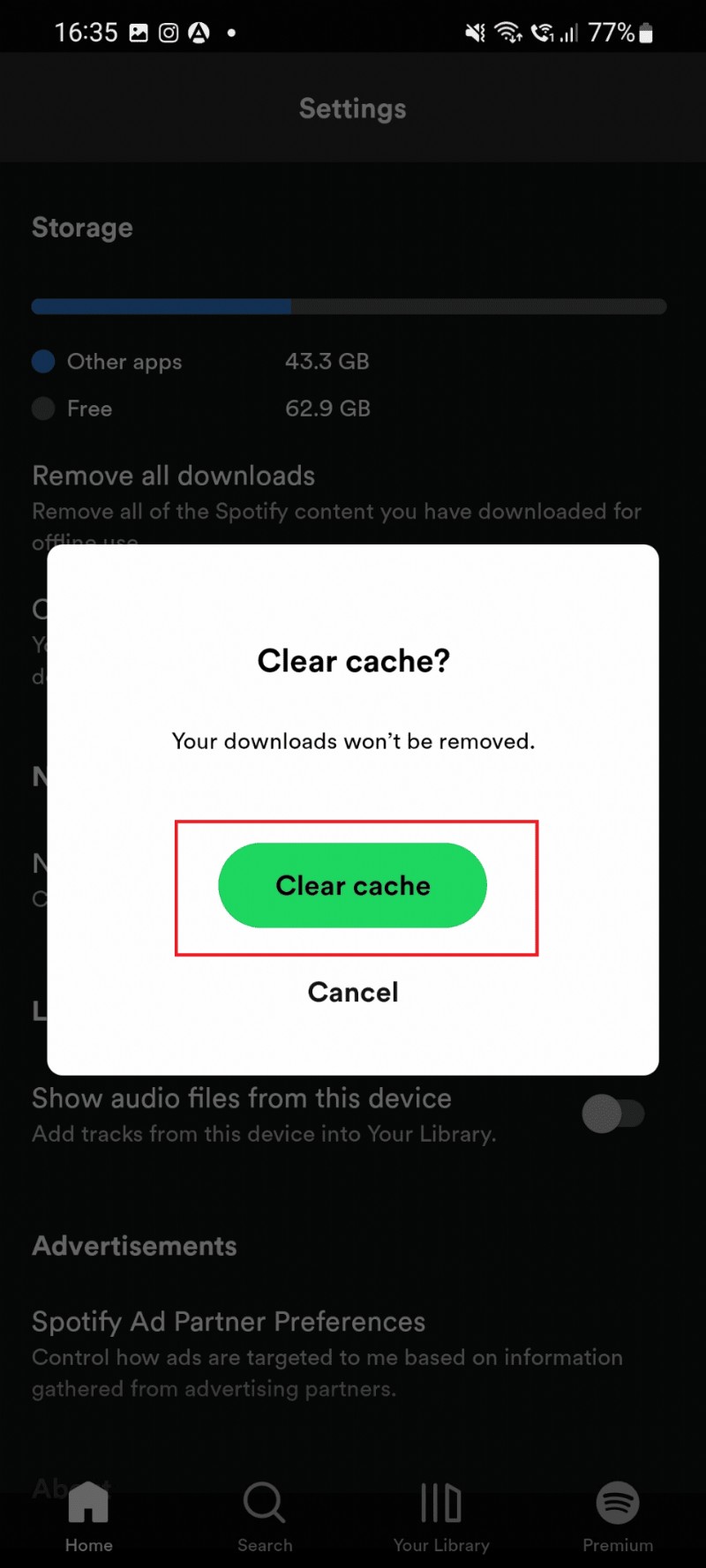 7 giải pháp hàng đầu để giải quyết lỗi  Đã xảy ra lỗi  Spotify trên Android 