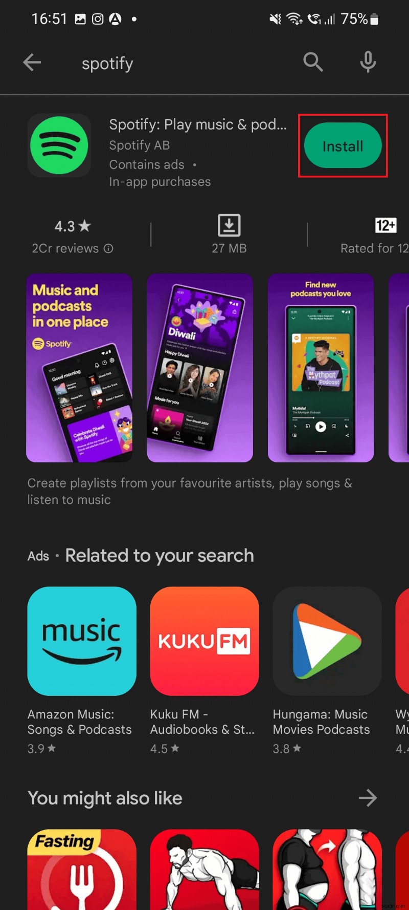 7 giải pháp hàng đầu để giải quyết lỗi  Đã xảy ra lỗi  Spotify trên Android 