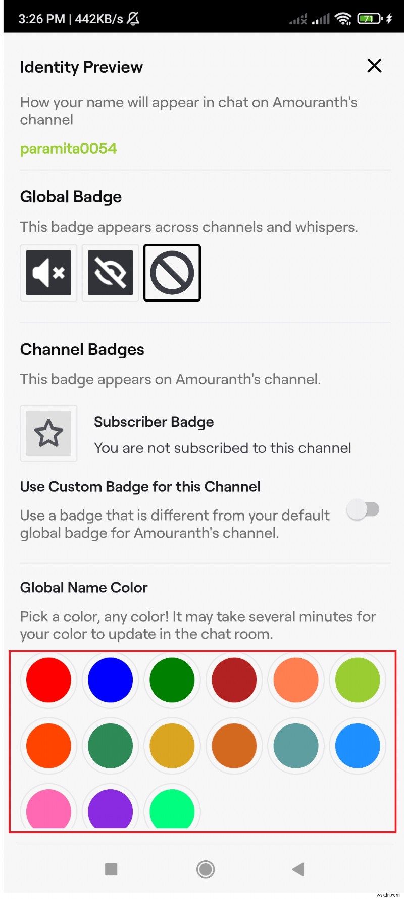 Cách thay đổi màu trò chuyện Twitch của bạn trên thiết bị di động – Hướng dẫn từng bước 