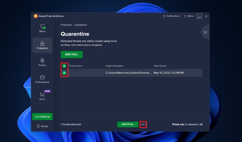 Khôi phục các tệp đã bị Avast Antivirus xóa:Hướng dẫn khôi phục từng bước