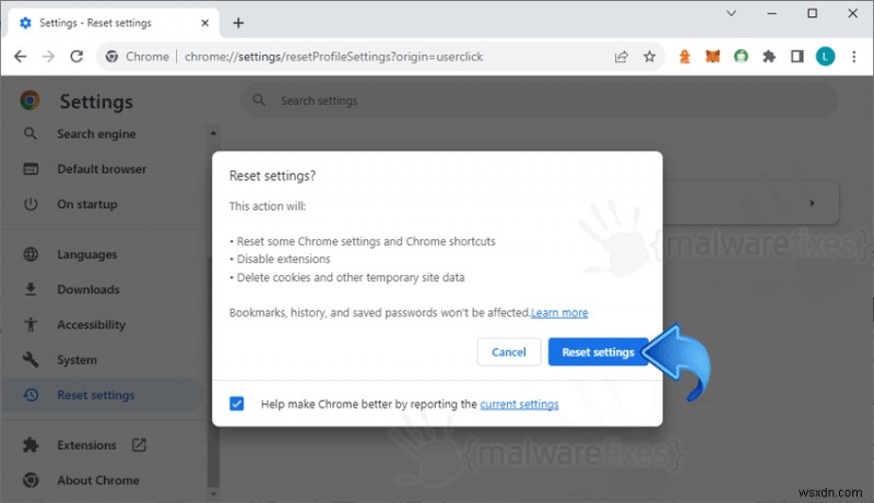 Khôi phục Google Chrome về cài đặt gốc:Hướng dẫn từng bước