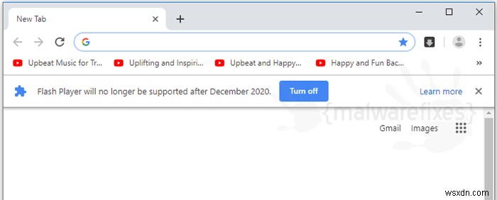 Tắt cảnh báo  Flash Player No Longer Supported  trong Google Chrome 