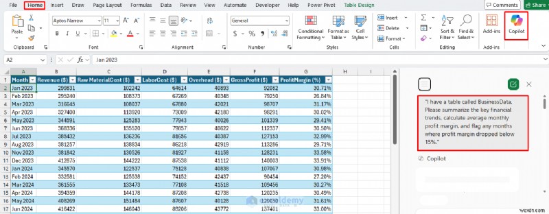 Master Excel Copilot để dự báo và phân tích What‑If 