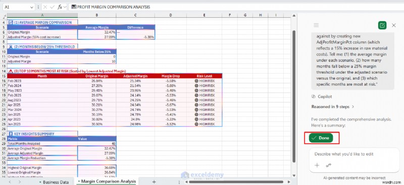 Master Excel Copilot để dự báo và phân tích What‑If 
