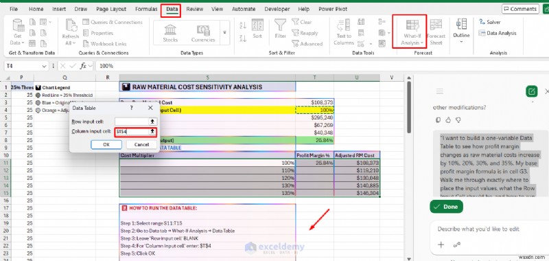 Master Excel Copilot để dự báo và phân tích What‑If 