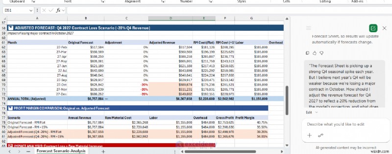 Master Excel Copilot để dự báo và phân tích What‑If 