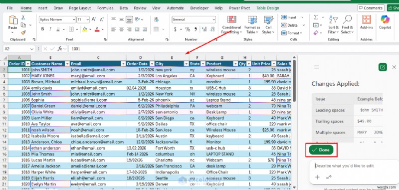 Hợp lý hóa việc dọn dẹp dữ liệu Excel với Copilot:7 vấn đề thường gặp được khắc phục chỉ bằng một cú nhấp chuột 