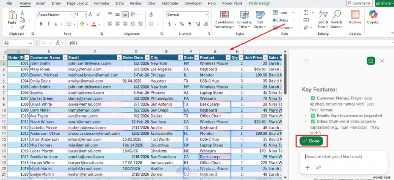 Hợp lý hóa việc dọn dẹp dữ liệu Excel với Copilot:7 vấn đề thường gặp được khắc phục chỉ bằng một cú nhấp chuột 