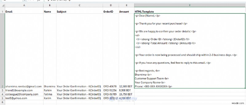 Trình tạo email Excel:Tự động hóa email Outlook được cá nhân hóa bằng VBA 