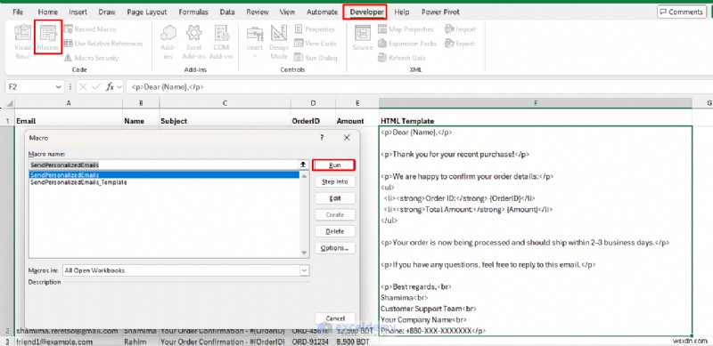 Trình tạo email Excel:Tự động hóa email Outlook được cá nhân hóa bằng VBA 