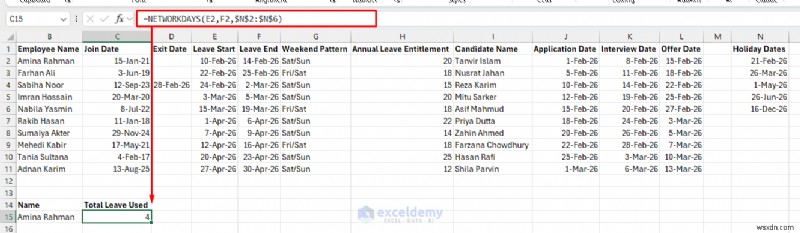 Tăng cường hiệu quả nhân sự với 7 hàm Excel chính 