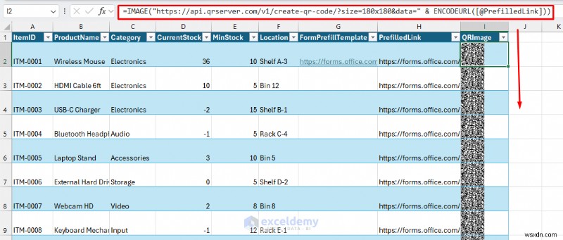 Xây dựng Trình theo dõi hàng tồn kho bằng mã QR trong Excel - Đơn giản, hiệu quả về chi phí, đáng tin cậy 