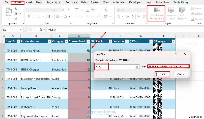 Xây dựng Trình theo dõi hàng tồn kho bằng mã QR trong Excel - Đơn giản, hiệu quả về chi phí, đáng tin cậy 