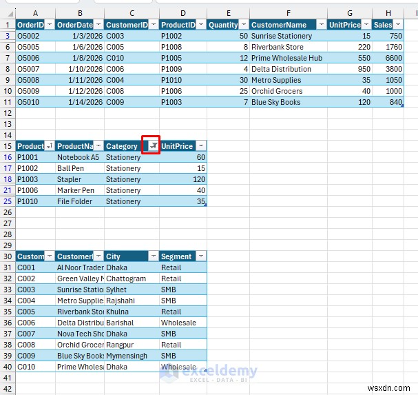 Làm chủ nhiều bảng trên một trang tính Excel:Hướng dẫn từng bước 