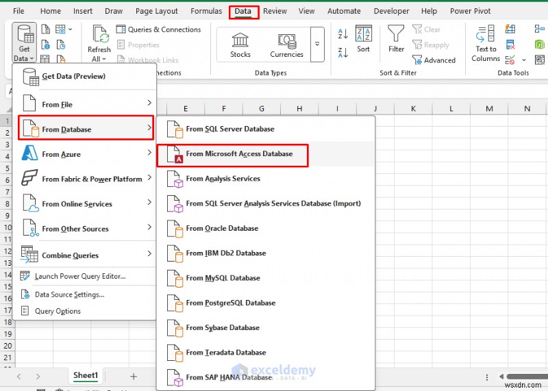 Hướng dẫn từng bước:Nhập dữ liệu Microsoft Access vào Excel 