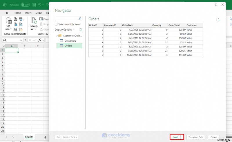 Hướng dẫn từng bước:Nhập dữ liệu Microsoft Access vào Excel 