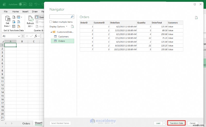 Hướng dẫn từng bước:Nhập dữ liệu Microsoft Access vào Excel 