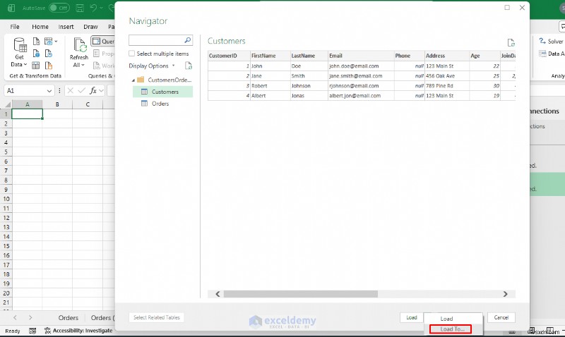 Hướng dẫn từng bước:Nhập dữ liệu Microsoft Access vào Excel 