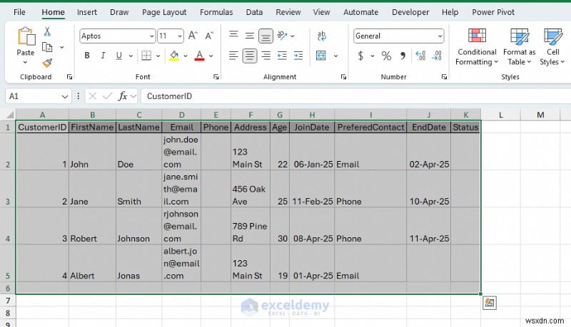 Hướng dẫn từng bước:Nhập dữ liệu Microsoft Access vào Excel 