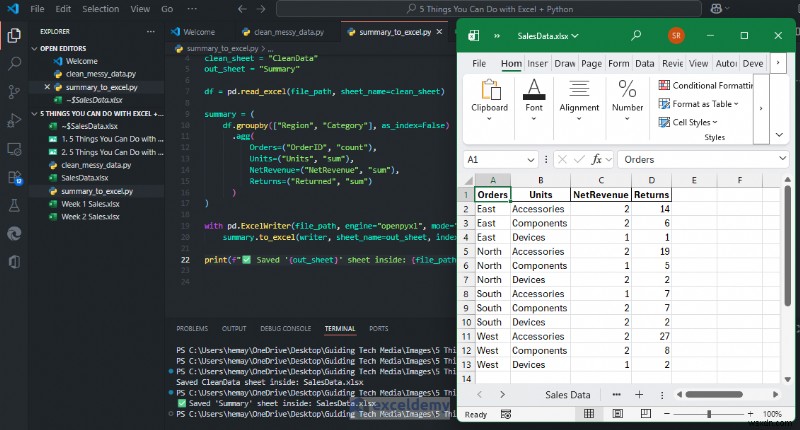 5 cách mạnh mẽ để kết hợp Excel và Python cho quy trình làm việc dữ liệu nâng cao 