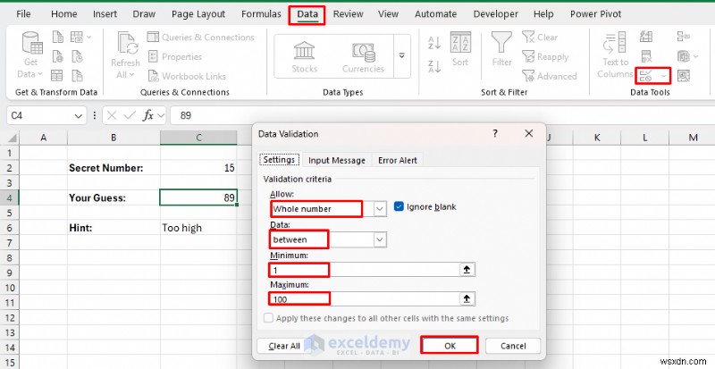 Excel Beyond Spreadsheets:Xây dựng các trò chơi nhỏ và câu đố bằng thủ thuật thông minh 