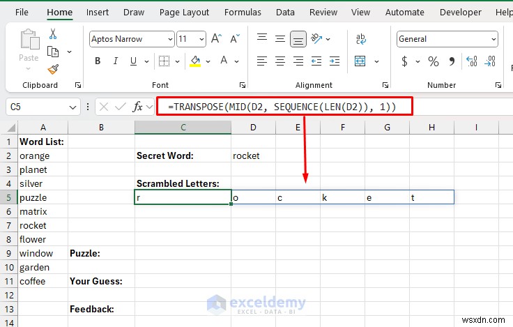 Excel Beyond Spreadsheets:Xây dựng các trò chơi nhỏ và câu đố bằng thủ thuật thông minh 