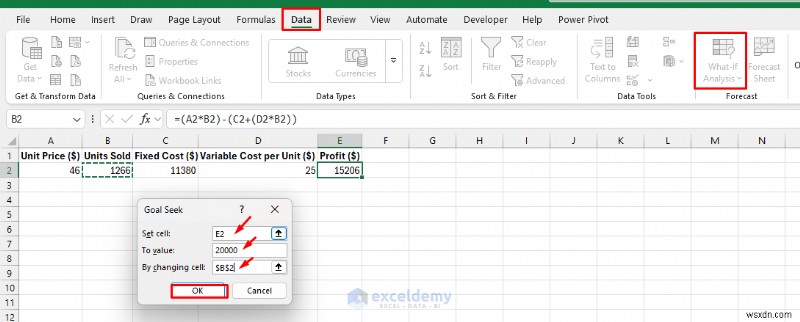 Phân tích What-If của Master Excel:3 kỹ thuật đã được chứng minh để dự báo và lập mô hình các kịch bản kinh doanh 