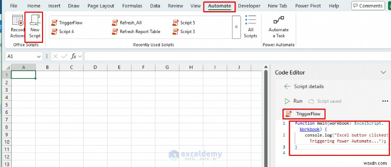 Khởi chạy Power BI &Power Automate từ các nút Excel:Hướng dẫn từng bước 