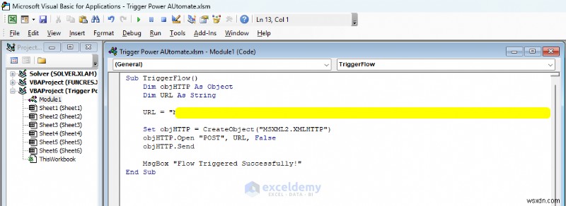 Khởi chạy Power BI &Power Automate từ các nút Excel:Hướng dẫn từng bước 