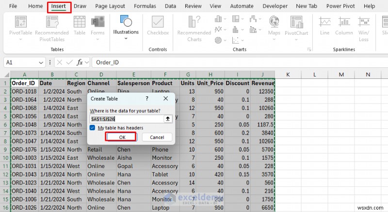 Tạo sổ làm việc Excel tương tác không cần VBA:Hướng dẫn từng bước 