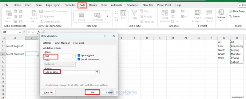 Tạo sổ làm việc Excel tương tác không cần VBA:Hướng dẫn từng bước 