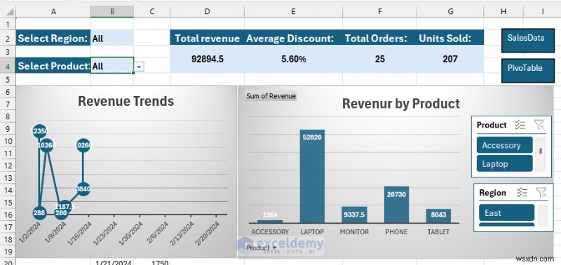 Tạo sổ làm việc Excel tương tác không cần VBA:Hướng dẫn từng bước 