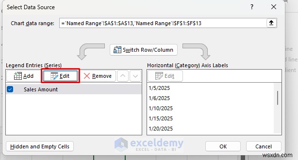 Tạo biểu đồ Excel thời gian thực tương tác để trực quan hóa dữ liệu động