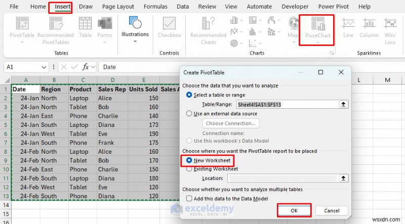 Tạo biểu đồ Excel thời gian thực tương tác để trực quan hóa dữ liệu động