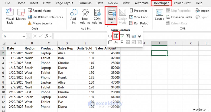 Tạo biểu đồ Excel thời gian thực tương tác để trực quan hóa dữ liệu động