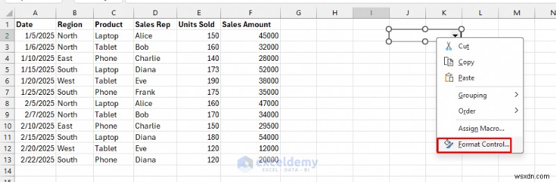 Tạo biểu đồ Excel thời gian thực tương tác để trực quan hóa dữ liệu động