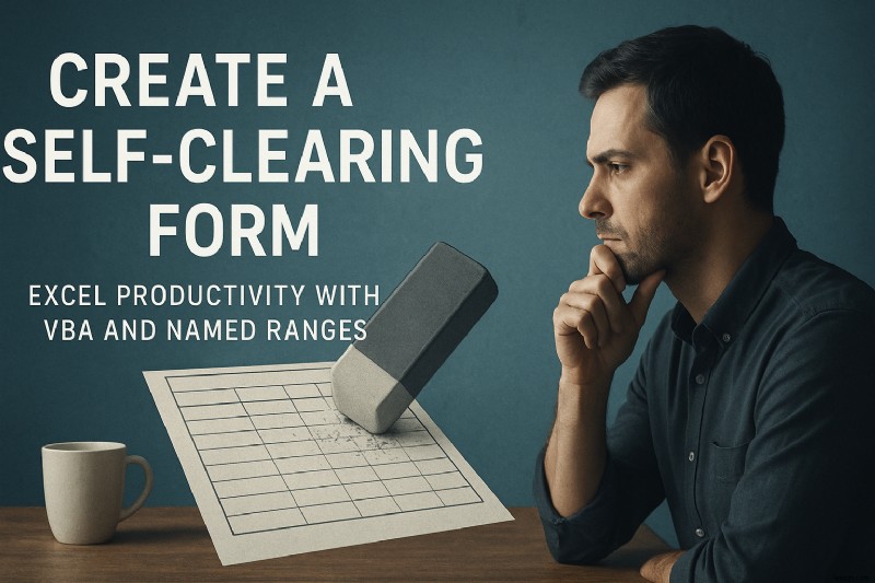 Tạo biểu mẫu Excel tự xóa bằng VBA và các dãy được đặt tên 