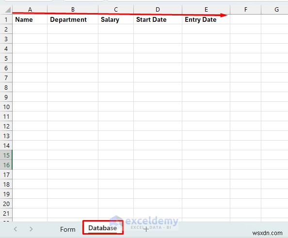 Tạo biểu mẫu Excel tự xóa bằng VBA và các dãy được đặt tên 