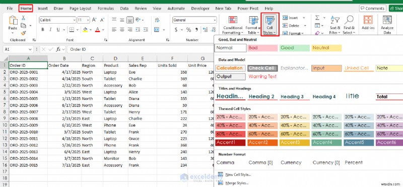 5 thủ thuật định dạng Excel chuyên nghiệp cho bảng tính bóng bẩy 