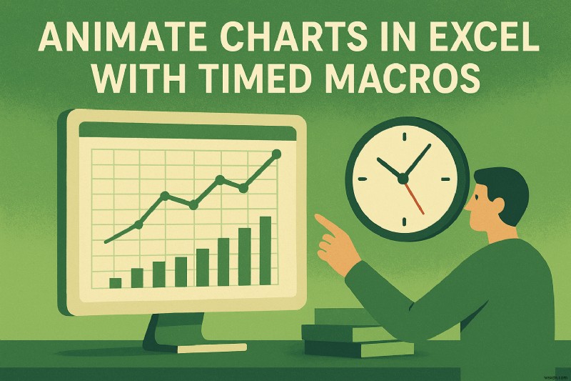 Tạo hiệu ứng biểu đồ Excel bằng macro được tính thời gian:Hướng dẫn từng bước 