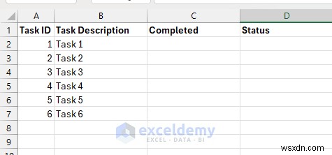 Tạo danh sách kiểm tra bị khóa cho đến khi hoàn thành trong Excel:Hướng dẫn từng bước với tính năng bảo vệ logic và trang tính 
