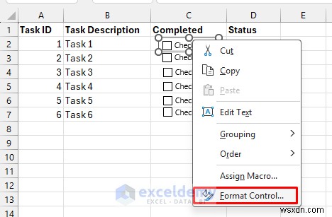 Tạo danh sách kiểm tra bị khóa cho đến khi hoàn thành trong Excel:Hướng dẫn từng bước với tính năng bảo vệ logic và trang tính 