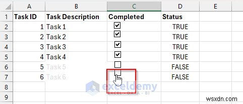 Tạo danh sách kiểm tra bị khóa cho đến khi hoàn thành trong Excel:Hướng dẫn từng bước với tính năng bảo vệ logic và trang tính 