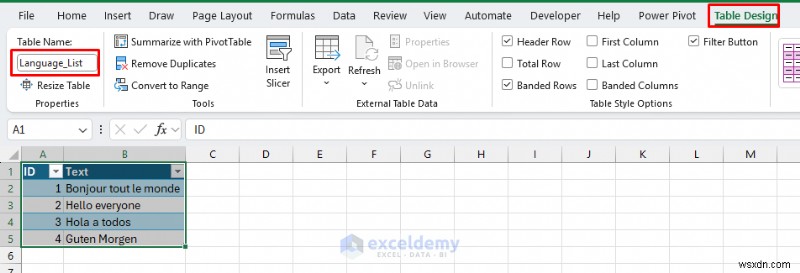 Tự động phát hiện ngôn ngữ trong ô Excel bằng Power Query &VBA 