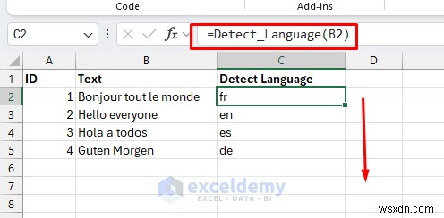 Tự động phát hiện ngôn ngữ trong ô Excel bằng Power Query &VBA 