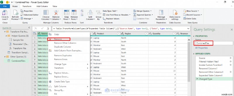 Tải lên tệp kéo và thả liền mạch trong Excel bằng Power Query